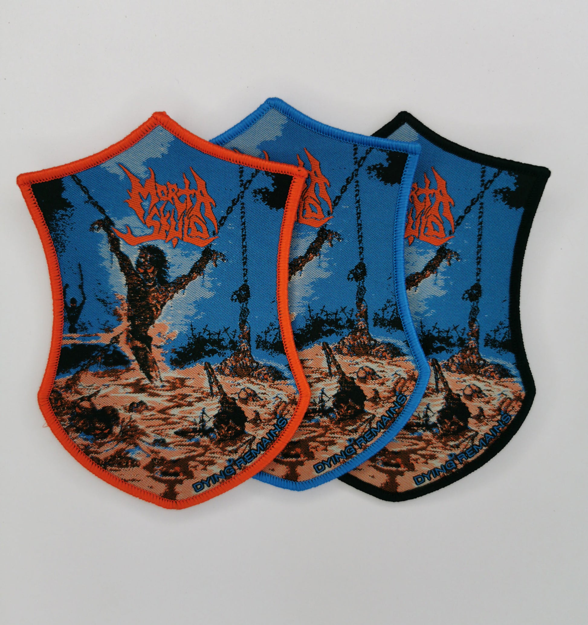 TDP Morta Skuld Dying Remains Metal Woven Patches