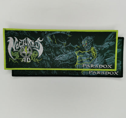 Nocturnus Paradox Green and Black Border Strip Woven Patches American Technical/Sci-Fi/Occult Metal