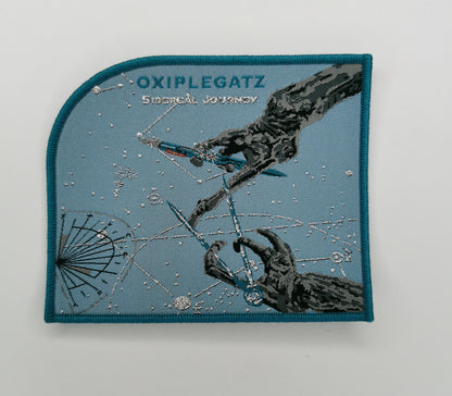 Oxiplegatz Sidereal Journey Blue Border Woven Patch Swedish Symphonic Avant-garde Black Metal
